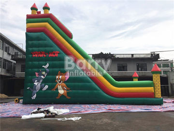 Tom / Jack 14m Długość Double Lane Slip Inflatable Dry Slide With Air Blower