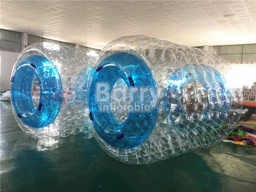 Wodoodporne niestandardowe nadmuchiwane zabawki basenowe Niebieskie rolki wodne dla dzieci / dorosłych