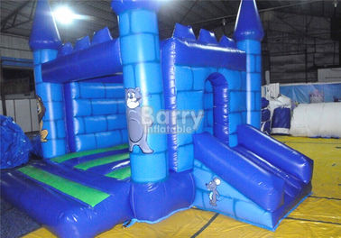 Myszka Mickey Inflatable Bouncer Blue Inflatable Jumping House With Slide
