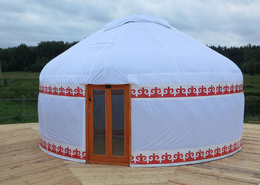 Zewnętrzna, wodoodporna mongolska nadmuchiwana kopuła kempingowa / nadmuchiwany namiot jurta