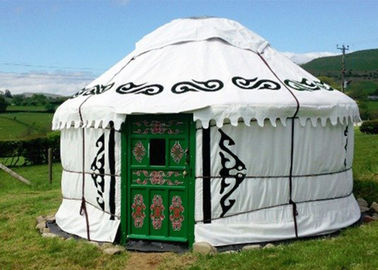 Zewnętrzna, wodoodporna mongolska nadmuchiwana kopuła kempingowa / nadmuchiwany namiot jurta