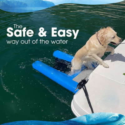 Niepoślizgowa piankowa EVA przenośna składana rampa wodna do łodzi dla psów dla zwierząt domowych rampa schodowa dla psów do 230 funtów