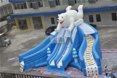 Olbrzymi piękny nowy niedźwiedź basen slajdów, nadmuchiwany basen zjeżdżalnia dla parku rozrywki