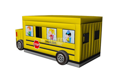 Handlowy dmuchany samochód Bounce, autobus szkolny Bounce House Inflatable For Kids