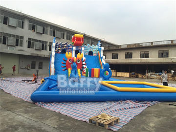 Summer Dragon Heald Blue Duże zjeżdżalnie wodne z basenem dla dzieci rozrywki