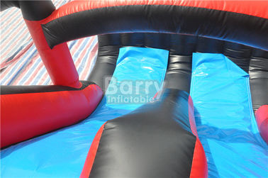 Pirate Ship Bounce Round Inflatable Combo Slide, nadmuchiwane bramkarzy na przyjęcie dla dzieci