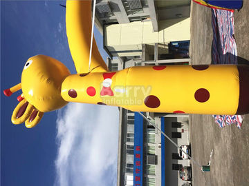 Żółty żyrafa Nadmuchiwany łuk na wydarzenie z logo druku SCT EN71