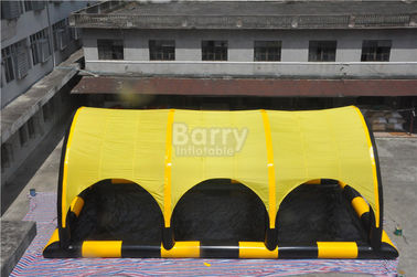 Dostosowany żółty nadmuchiwany namiot PCV z basenem, nadmuchiwane schronienie