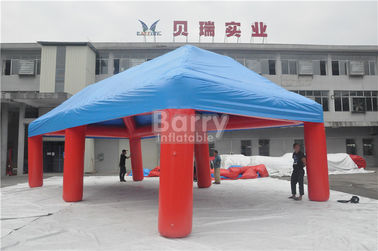 Outdoor Big Event Reklama Nadmuchiwany namiot, czerwony i niebieski przenośny namiot z powłoką powietrzną