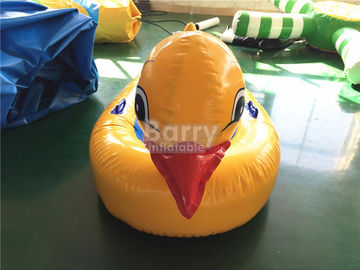 Big Yellow Duck Animal Floats Nadmuchiwane zabawki wodne do basenu z logo drukowania