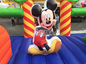 Dzieci Bounce Castle nadmuchiwany plac zabaw/nadmuchiwany park rozrywki Mickey Cartoon nadmuchiwany park rozrywki