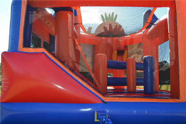 Kolorowe PVC Spongebob 5 In1 Nadmuchiwany Bramkarz Combo Jumping Castle For Play EN14960