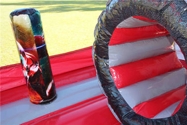 Wodoodporny 0.55mm PVC nadmuchiwany Iron Man Skoki Zamek 5 x 4 x 5 m Dostosowane