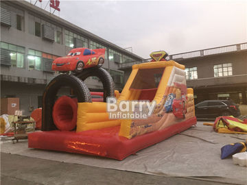 Double Car Inflatable Przeszkoda dla dorosłych Wynajem Outdoor Extreme Sport Games