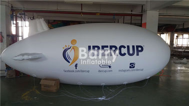 4m Flying Dmuchane produkty reklamowe Blimp Shape Helium Balloon Fire Resistance