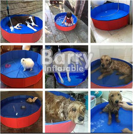 Czerwony składany basen dla psa dostosowany rozmiar 3 lata gwarancji