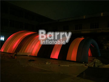 Wodoodporny biały nadmuchiwany namiot na imprezę, dostosowany tunel podmuchowy LED tunelu