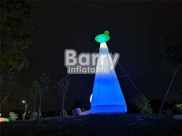 Park rozrywki Custom Made Inflatable Giraffe Lighthouse For Party Decoration