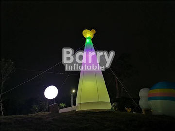 Park rozrywki Custom Made Inflatable Giraffe Lighthouse For Party Decoration