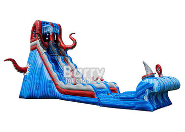 Plandeka PCV 0,55 mm 25 FT Ocean Battle Slide, Inflatable Adults Zjeżdżalnia wodna na podwórko