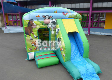 Outdoor Toddlers Farm Theme Zwierzęta Inflatable Jump Combo Bouncer