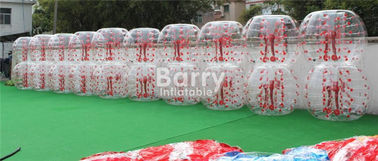 Nadmuchiwane zabawki na zewnątrz 100% TPU / PVC 1,5 m Red Dot Nadmuchiwane piłki nożnej Bubble
