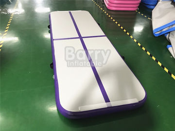 Outdoor Small Portable Kids Mata gimnastyczna Purple Air Track do budowy ciała z torbą transportową