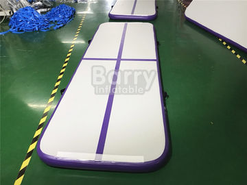 Outdoor Small Portable Kids Mata gimnastyczna Purple Air Track do budowy ciała z torbą transportową
