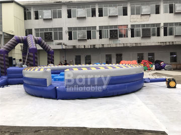 Fioletowa lub niestandardowa gra nadmuchiwana obracająca się meltdown, Inflatable Last Man Standing Game