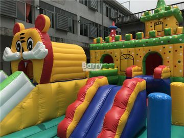 Komercyjny park rozrywki Nadmuchiwany plac zabaw Zjeżdżalnia dla dzieci