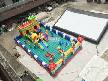 Komercyjny park rozrywki Nadmuchiwany plac zabaw Zjeżdżalnia dla dzieci