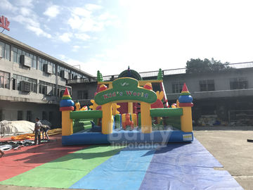 Komercyjny plac zabaw dla dzieci nadmuchiwany paw / trampolina