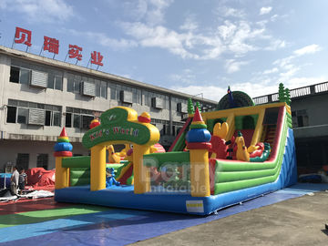 Komercyjny plac zabaw dla dzieci nadmuchiwany paw / trampolina
