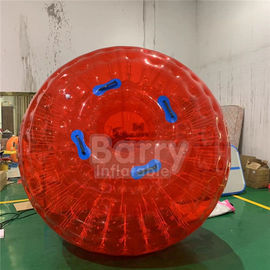 Red Outdoor Inflatable Toys 0,8 mm PVC / TPU Dia 2,5m 3m Trawa nadmuchiwana piłka Zorb