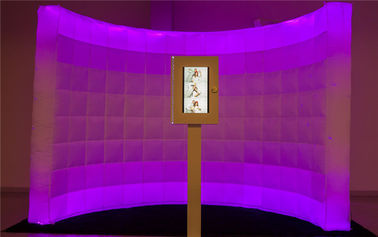 Komercyjna duża nadmuchiwana ściana ze zdjęciem ze światłem LED