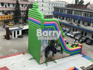 Plandeki PCV Custom Made Kids Dry Cartoon Gorilla Inflatable Slides Commercial For Party