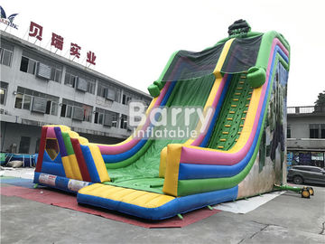 Plandeki PCV Custom Made Kids Dry Cartoon Gorilla Inflatable Slides Commercial For Party