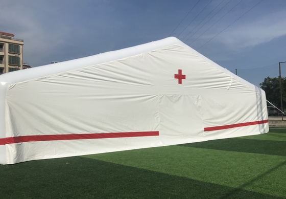 Duży, hermetyczny, nadmuchiwany namiot ratunkowy Red Cross Hospital Use