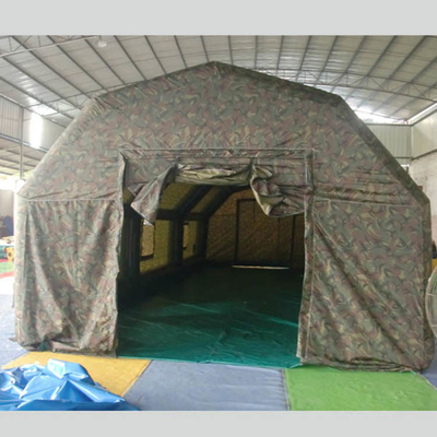 Odporne na płomienie nadmuchiwane namioty wojskowe 0,6 mm z PVC