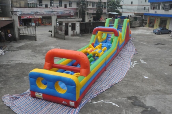 25x3m Inflatable 5k Run Insane Obstacle Course Gra Race Bouncy Castle