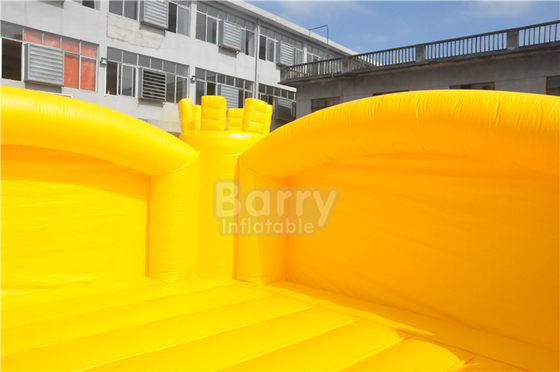 Komercyjny nadmuchiwany bramkarz OEM Żółty Bounce Jump House