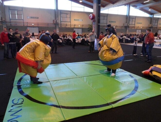 Plandekowe nadmuchiwane kombinezony zapaśnicze Sumo Interaktywne gry sportowe