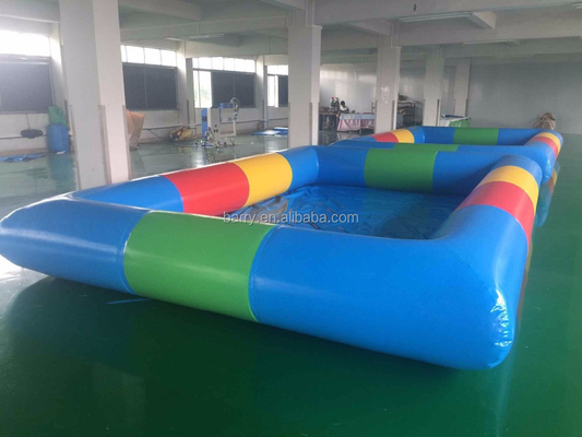 Kolorowy nadmuchiwany basen z PVC o grubości 0,9 mm na zewnątrz