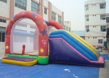 Combo Commercial Inflatable Slide, Inflatable Bouncer Slide For Playing