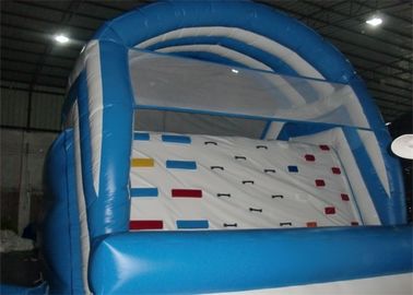 0.55mm PVC Blue Mini dziecięce komercyjne nadmuchiwane zjeżdżalnie z basenem EN14960