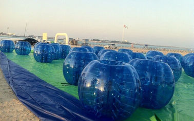 EN14960 Blue Giant Hamster Ball Piłka nożna nadmuchiwane ciało dla komercyjnych