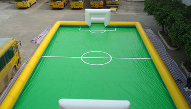 11 osoba PVC nadmuchiwane boisko do piłki nożnej, piłka nożna Nadmuchiwane pole dla sportu na świeżym powietrzu
