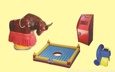 Round Inflatable Mechanical Bull, PVC Nadmuchiwane Nadmuchiwane Mechaniczne Bull Ride