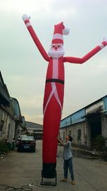 Christmas Santa Claus nadmuchiwane Air Dancer, Oxford Cloth Christmas Tancer Pojedyncza noga
