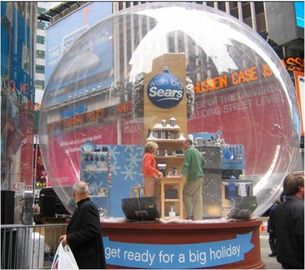 Giant PVC nadmuchiwane produkty reklamowe Snow Ball na Boże Narodzenie